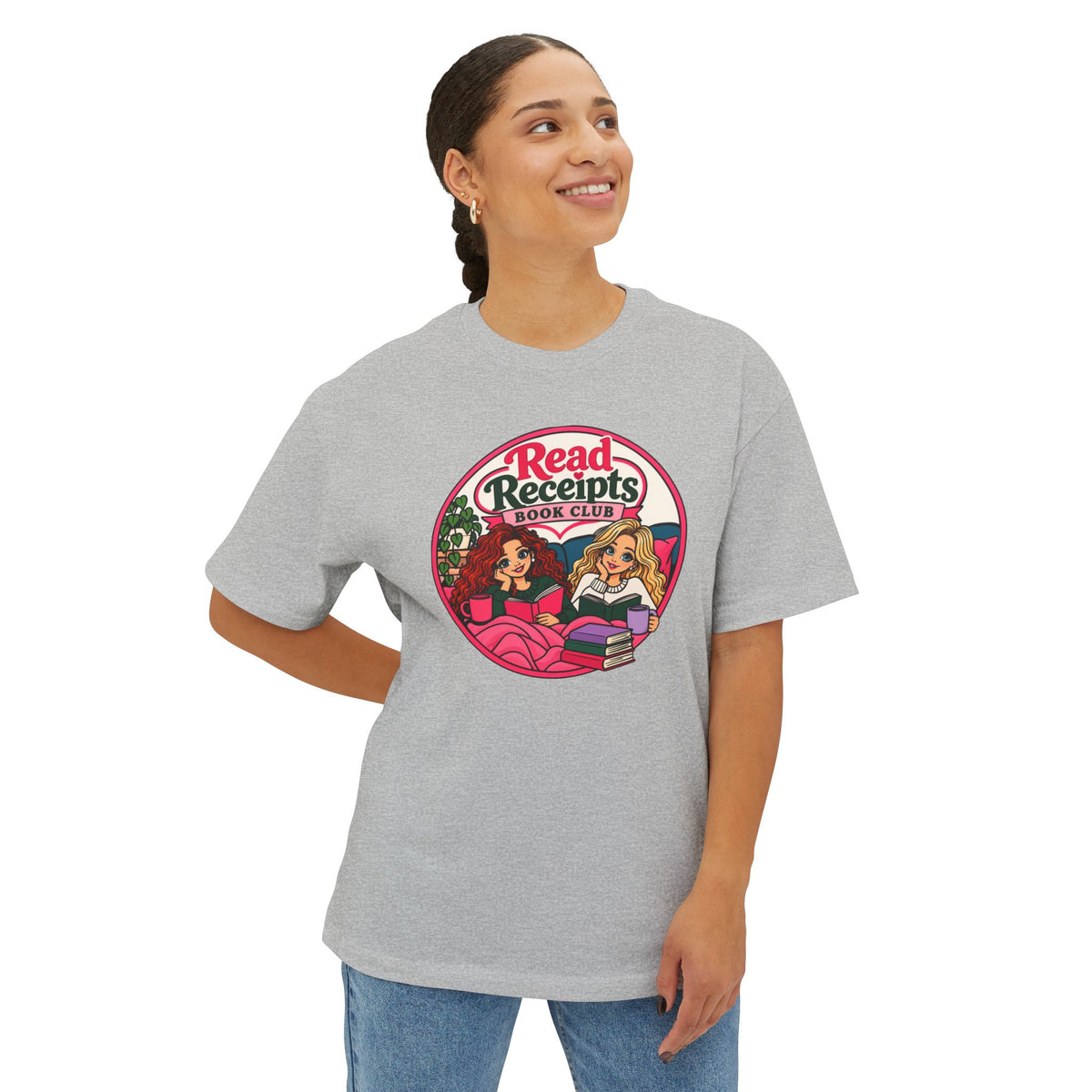 Read Receipts Book Club Tee — Cozy Booklover Graphic Shirt
