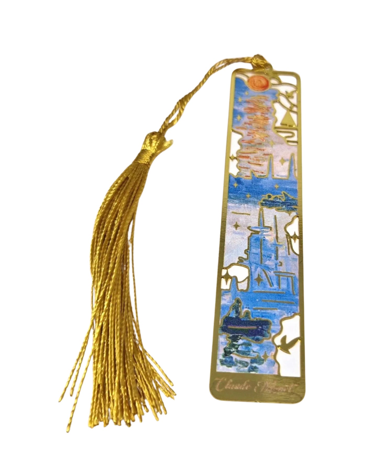 Van Gogh and Monet Metal Bookmarks with Tassel