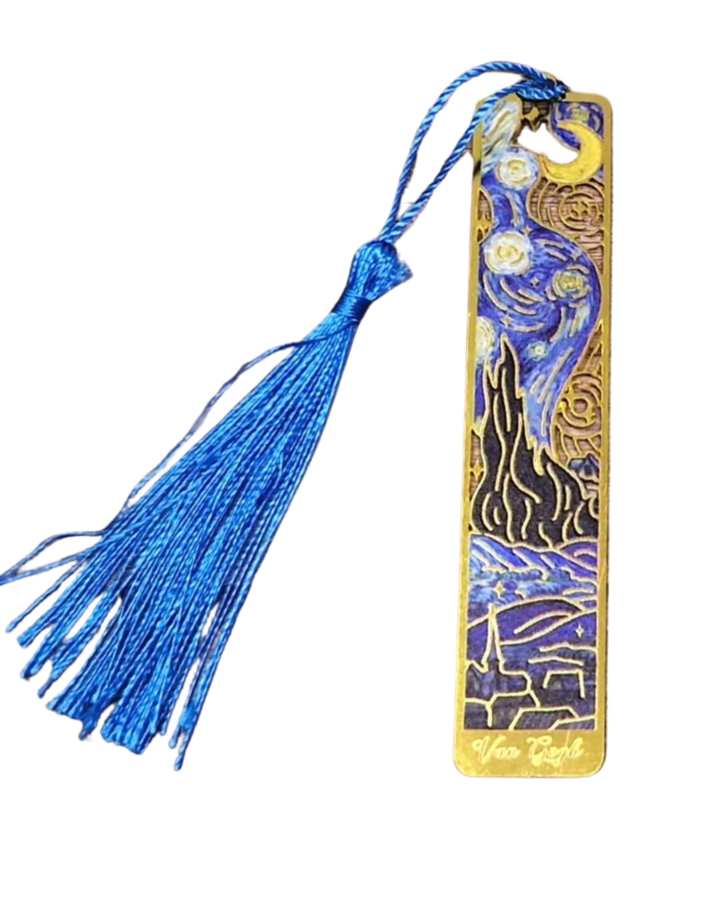 Van Gogh and Monet Metal Bookmarks with Tassel