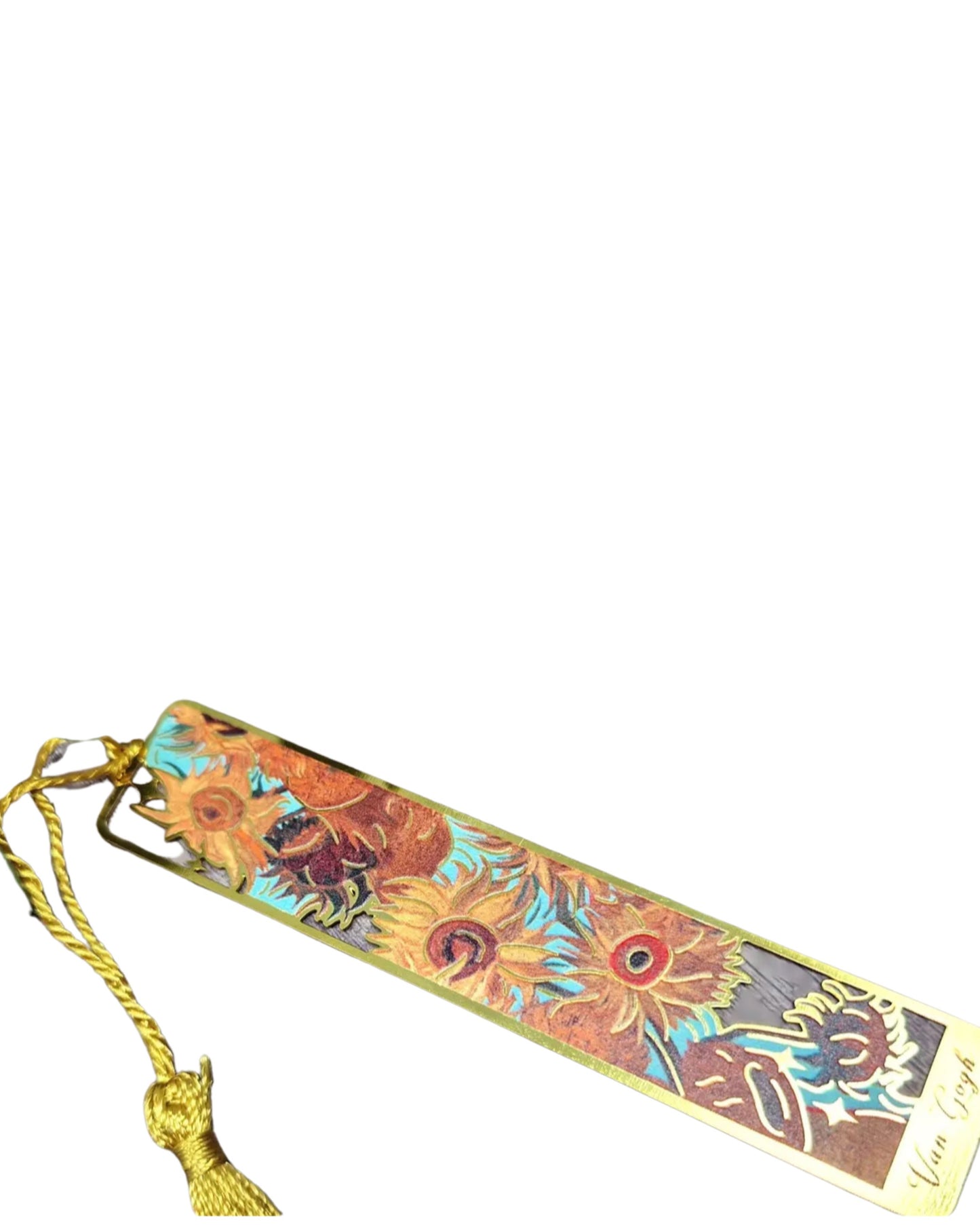 Van Gogh and Monet Metal Bookmarks with Tassel