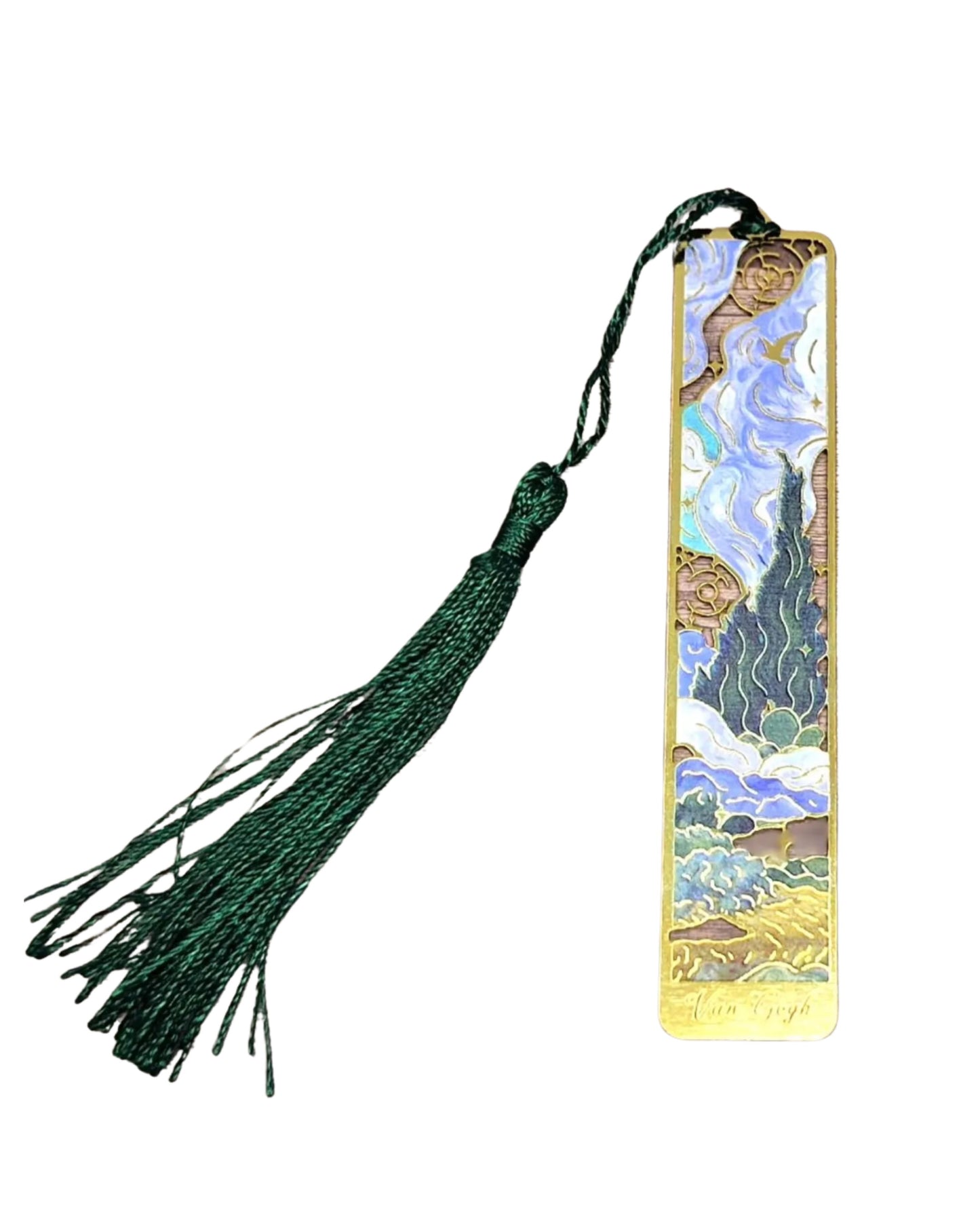 Van Gogh and Monet Metal Bookmarks with Tassel