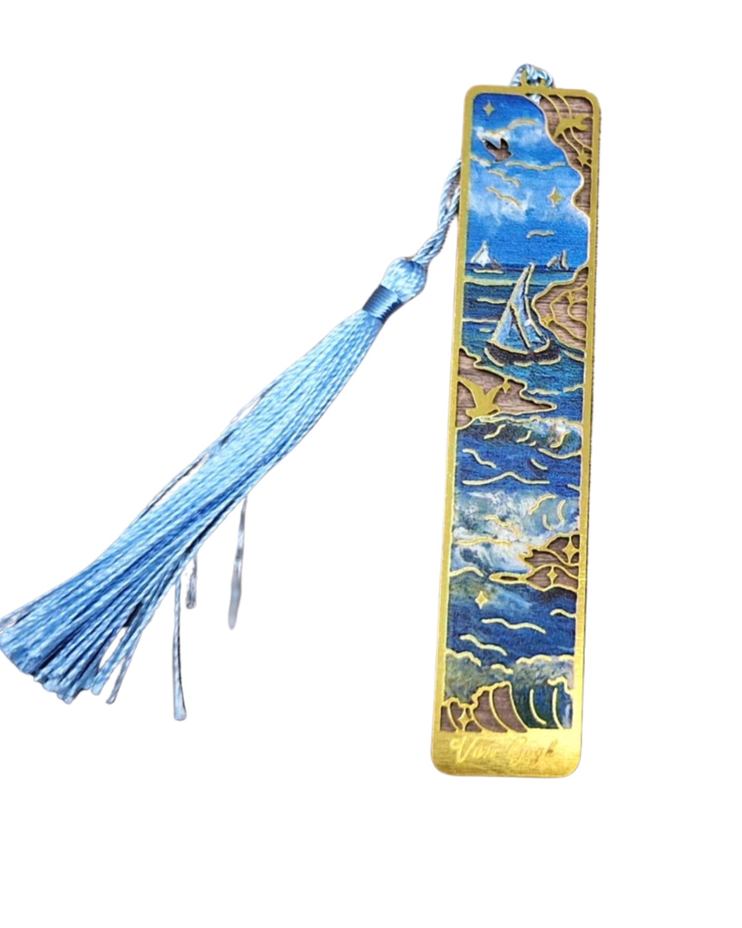 Van Gogh and Monet Metal Bookmarks with Tassel