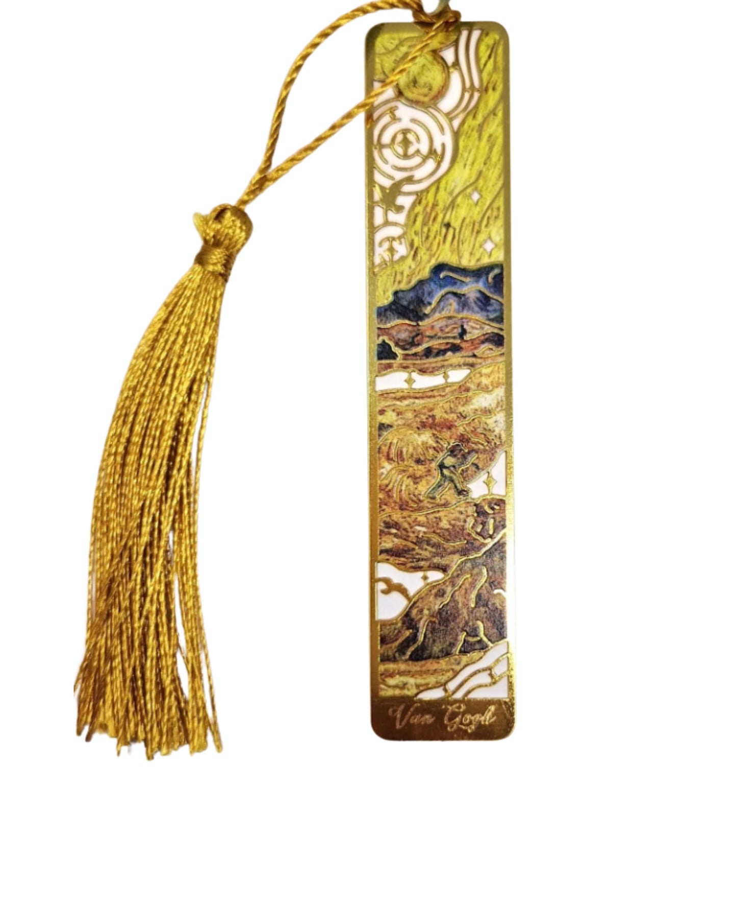Van Gogh and Monet Metal Bookmarks with Tassel