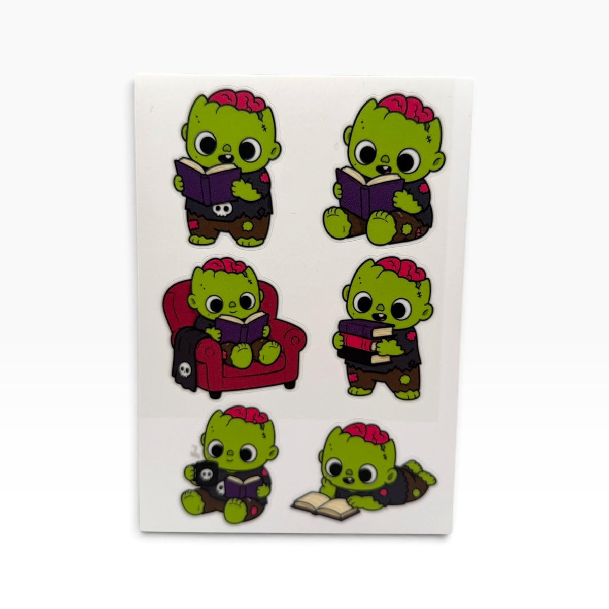 4x6 vinyl sticker sheet bookish designs