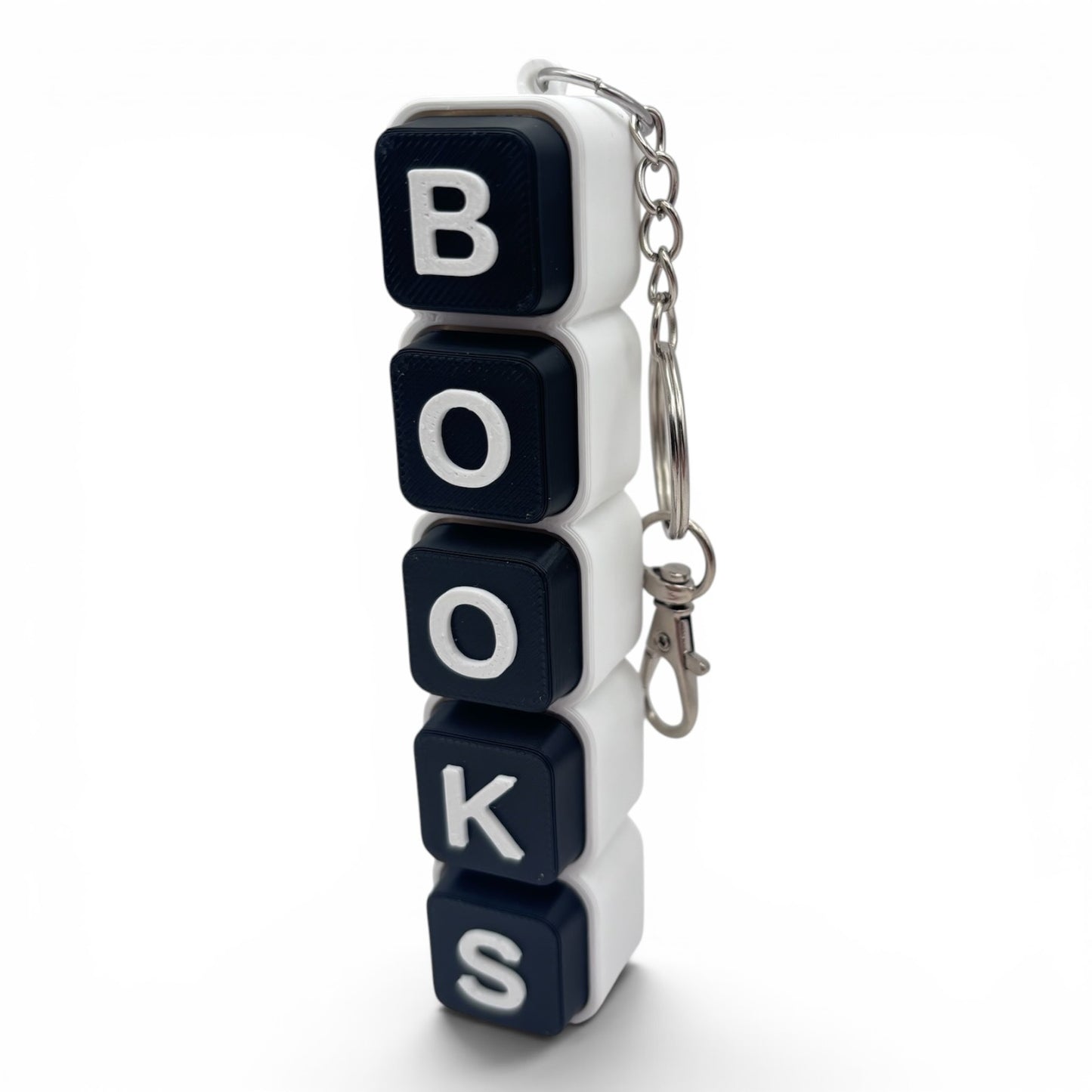 Bookish Keychain Mechanical Keycap Fidget Toy ASMR Clicker Gift
