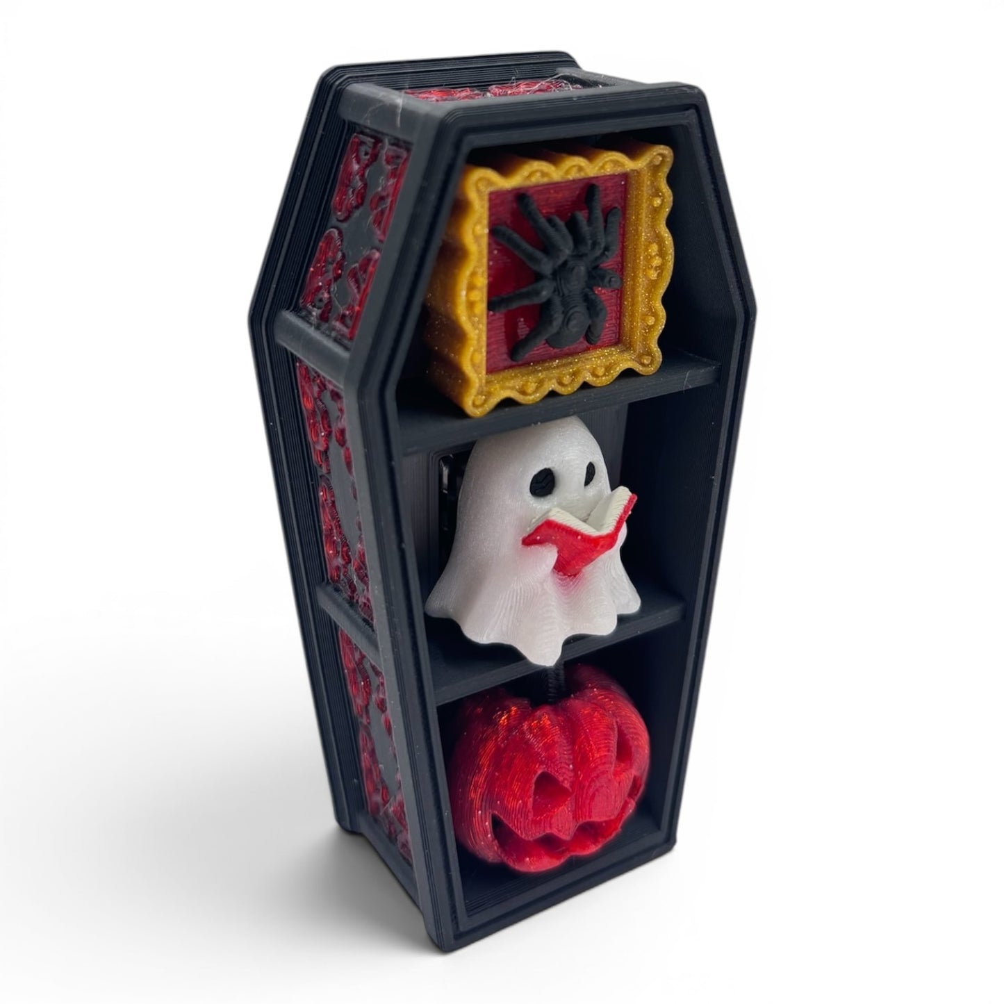 Spooky Coffin Bookshelf Fidget Clicker Halloween Fidget clicker Mechanical Sensory ASMR
