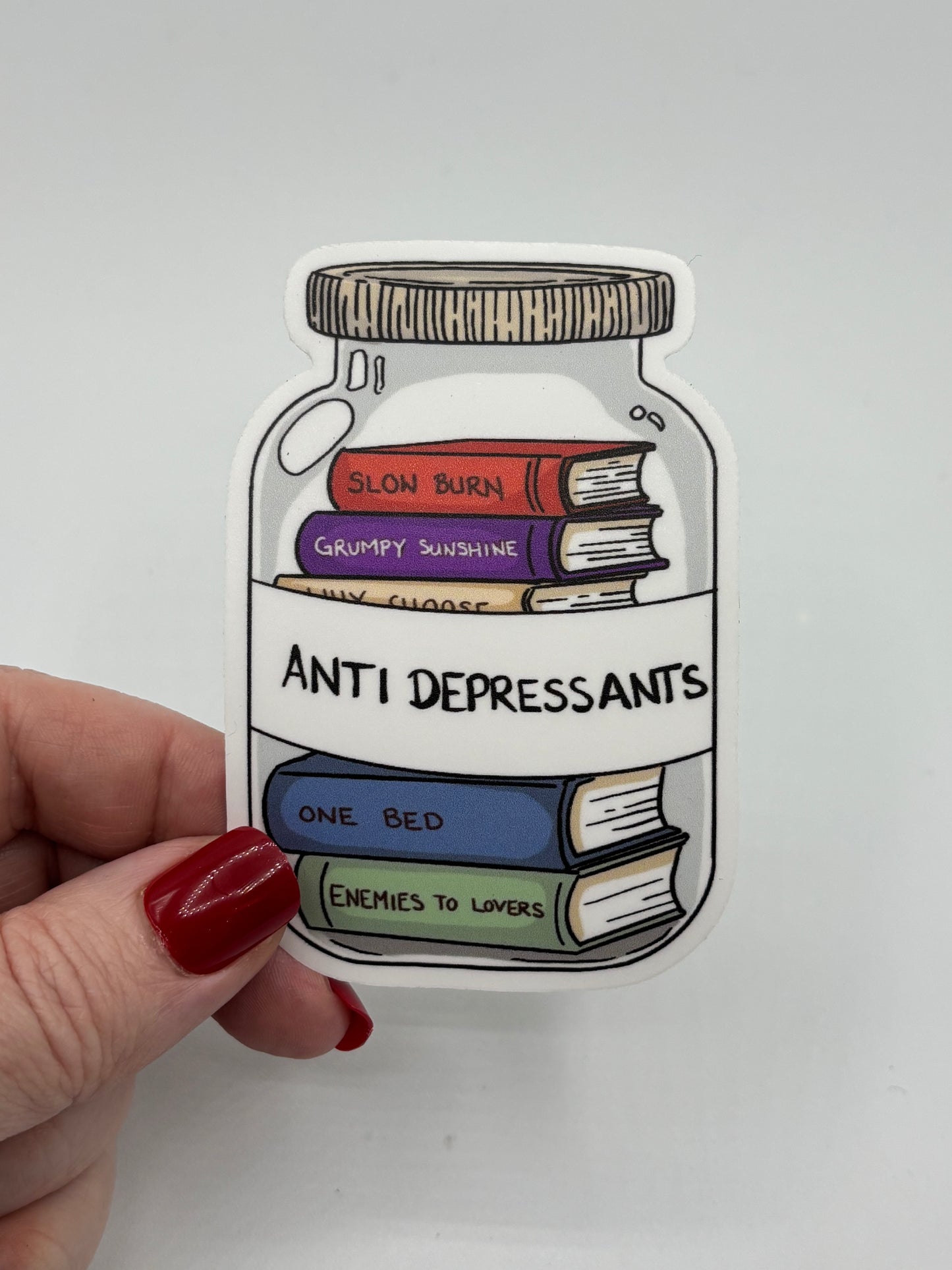 Bookish Vinyl Stickers – 3 Inch Waterproof Decals for Readers, Romantasy Fans, and Book Lovers | Bundle & Individual Options