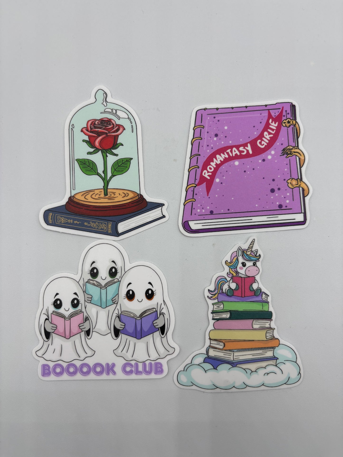 Bookish Vinyl Stickers – 3 Inch Waterproof Decals for Readers, Romantasy Fans, and Book Lovers | Bundle & Individual Options