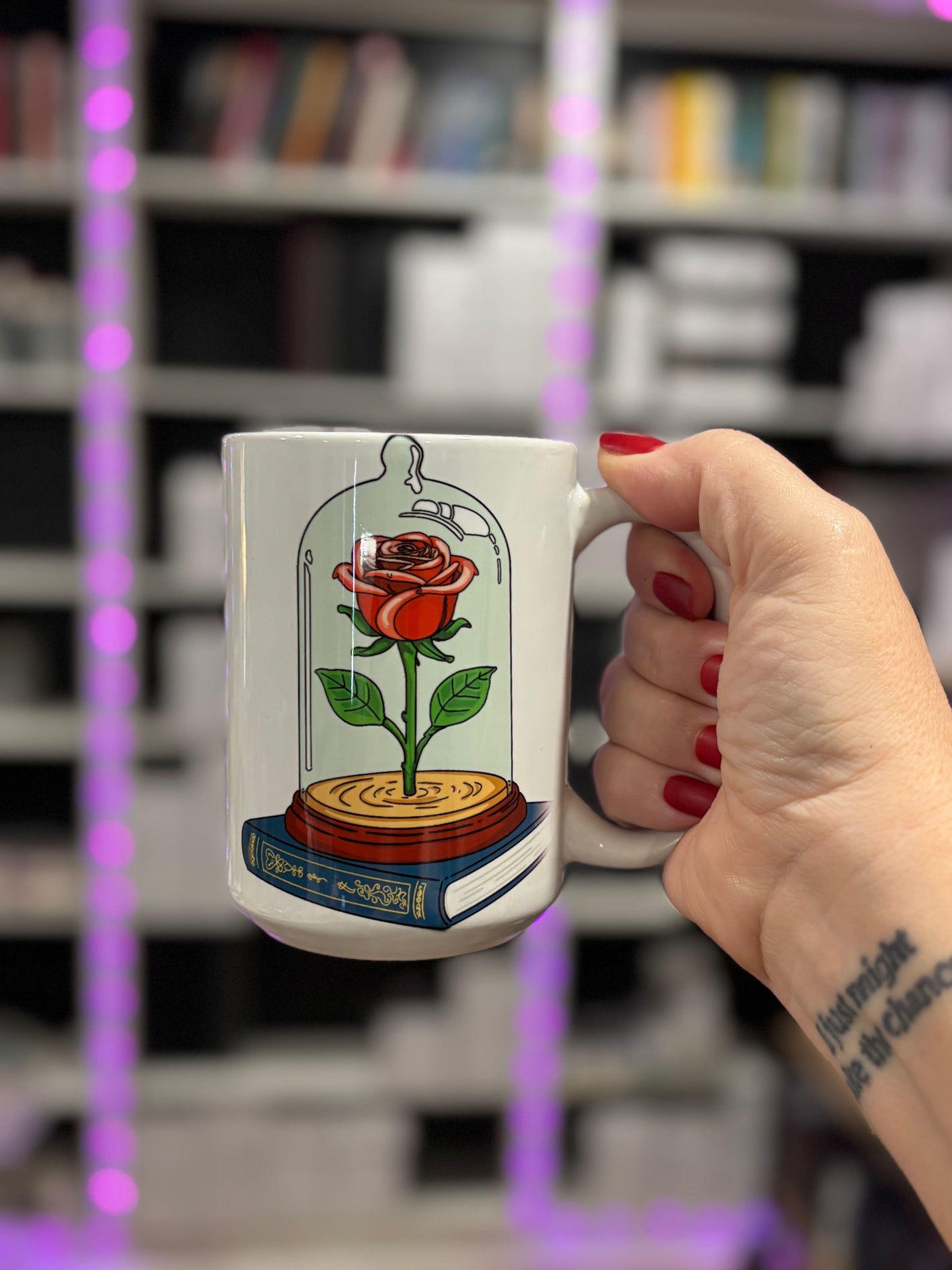 15 oz Bookish Ceramic Mugs — Original Designs by Author & Artist Wendy Owens