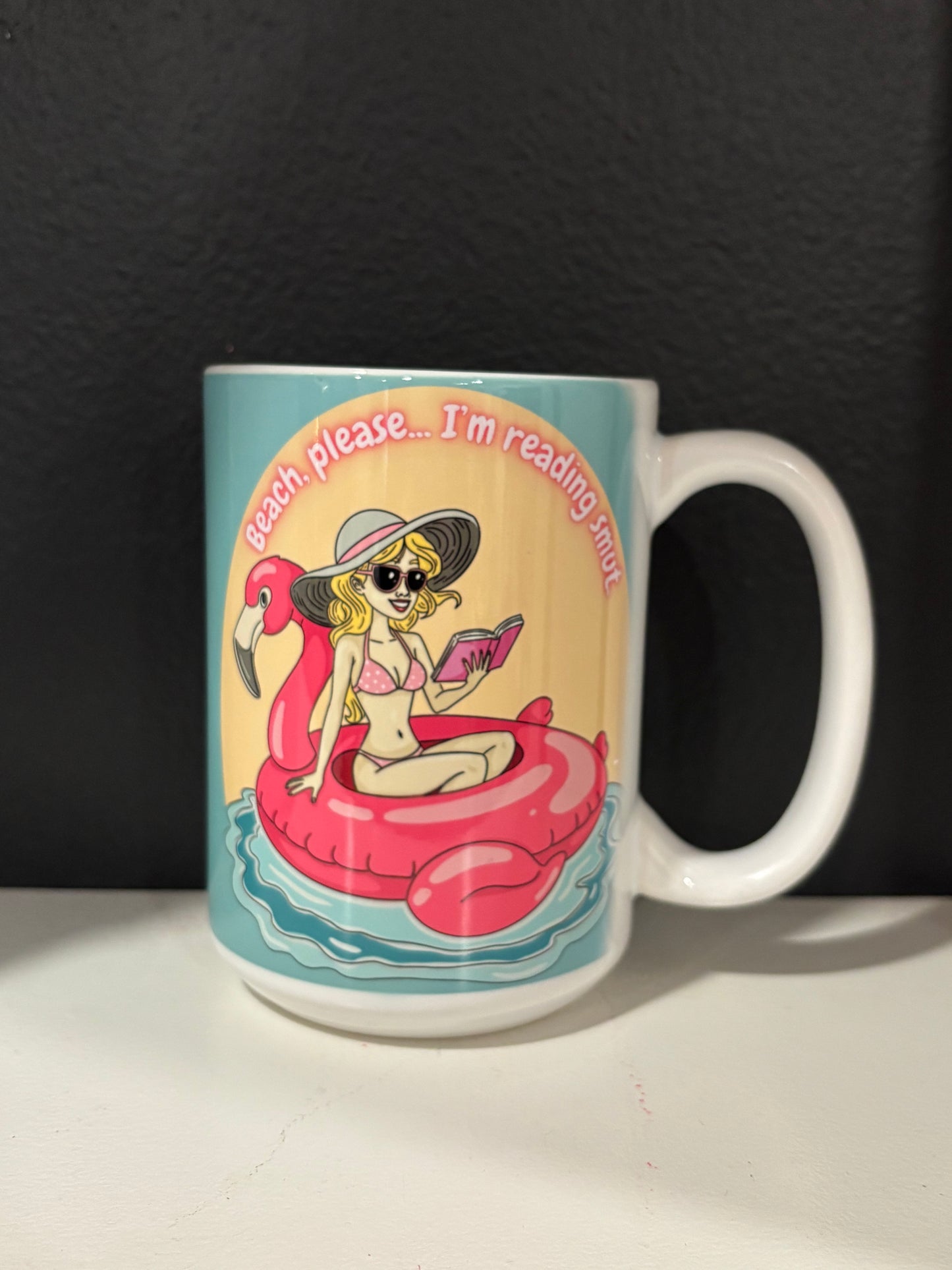 15 oz Bookish Ceramic Mugs — Original Designs by Author & Artist Wendy Owens