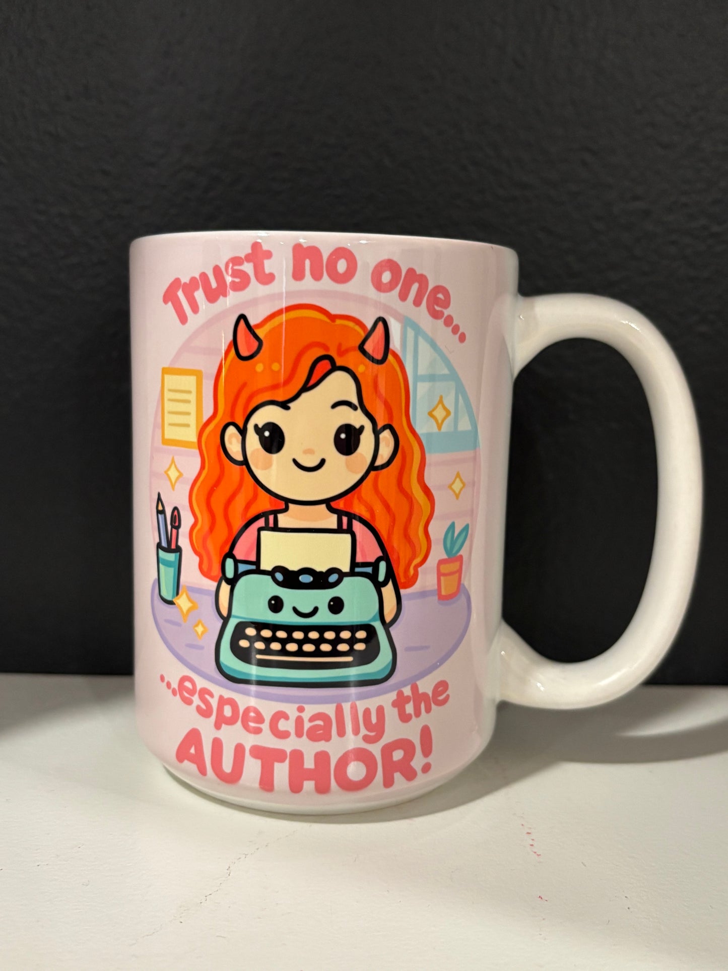 15 oz Bookish Ceramic Mugs — Original Designs by Author & Artist Wendy Owens
