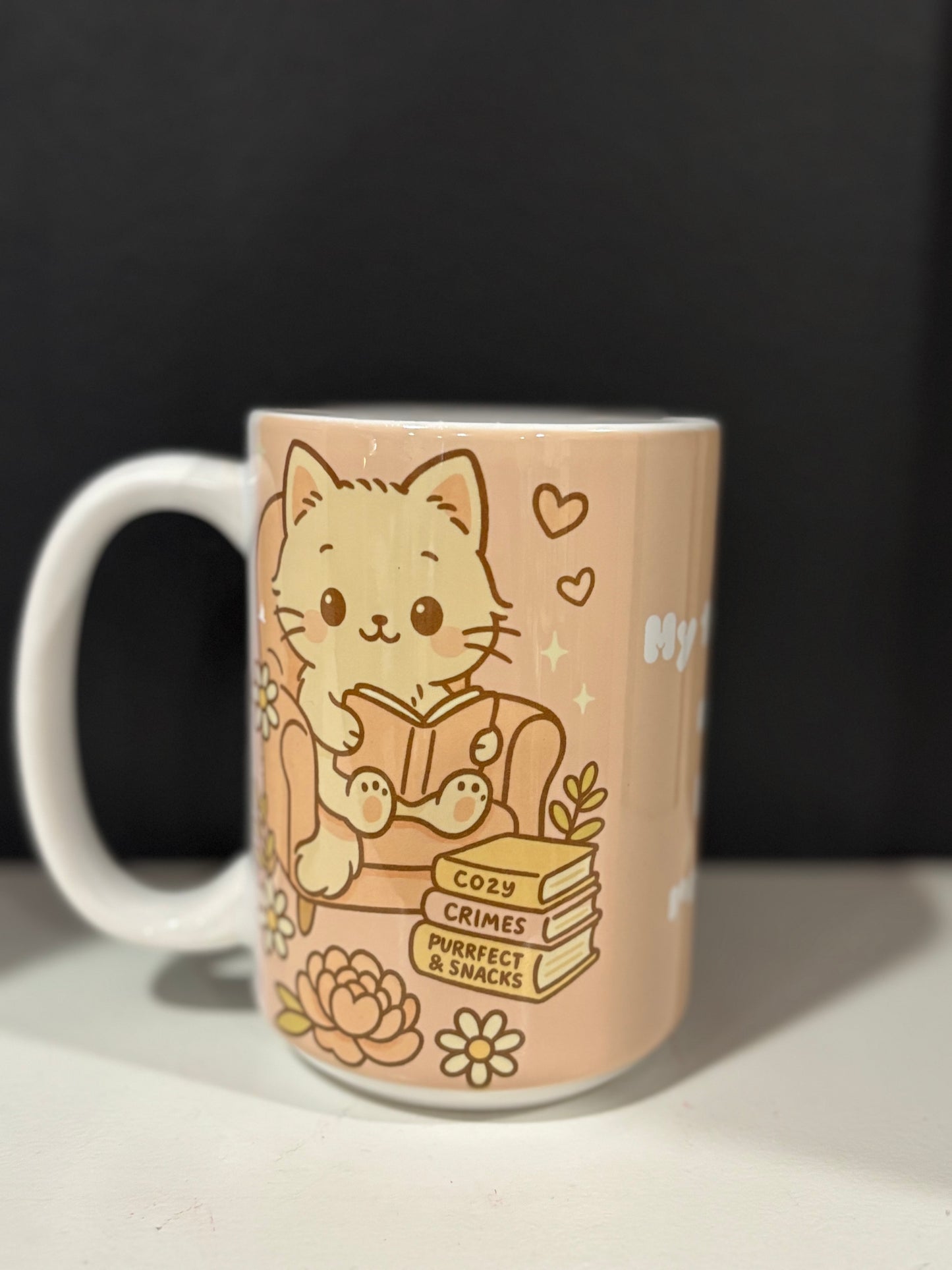 15 oz Bookish Ceramic Mugs — Original Designs by Author & Artist Wendy Owens
