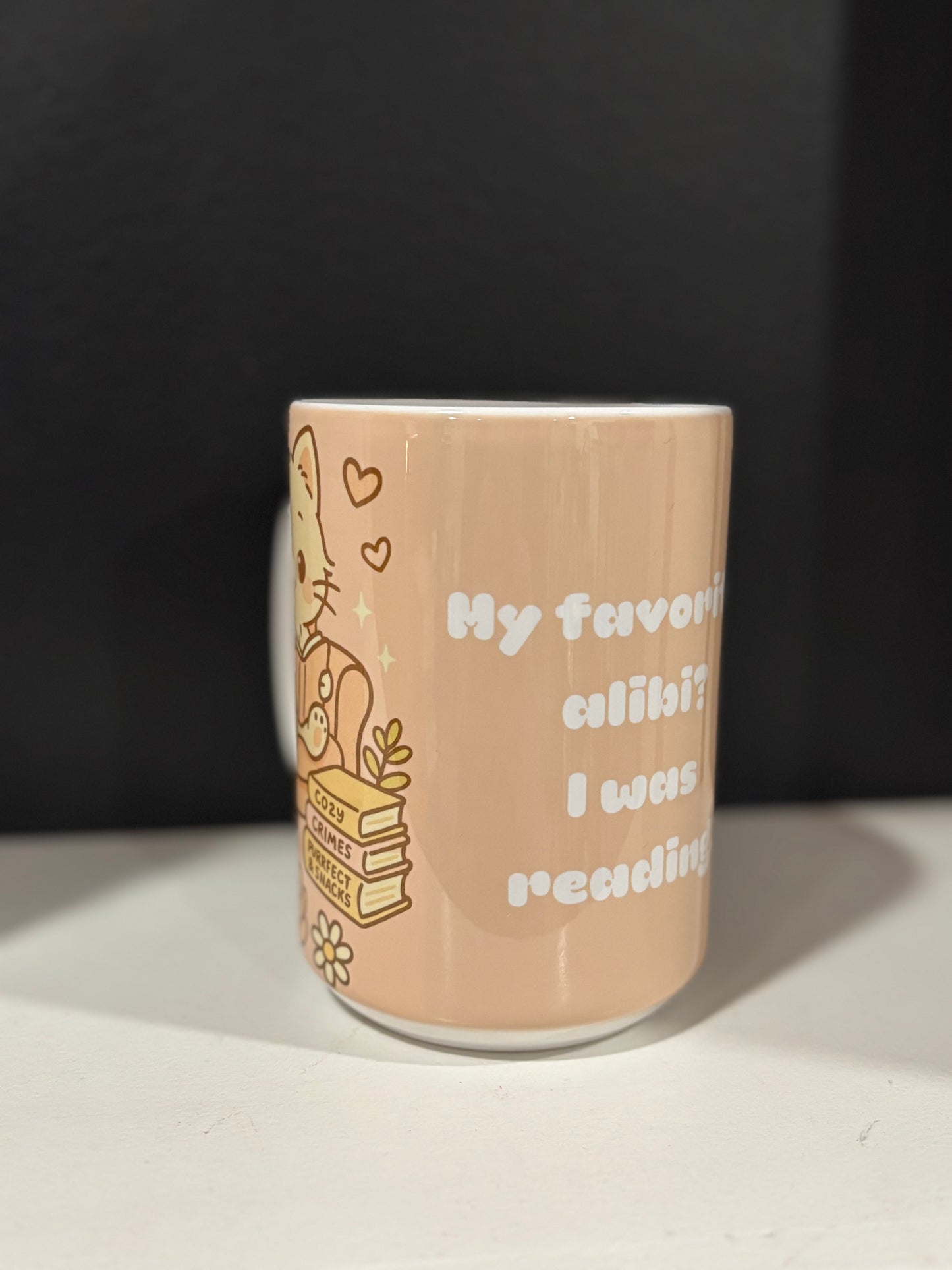 15 oz Bookish Ceramic Mugs — Original Designs by Author & Artist Wendy Owens