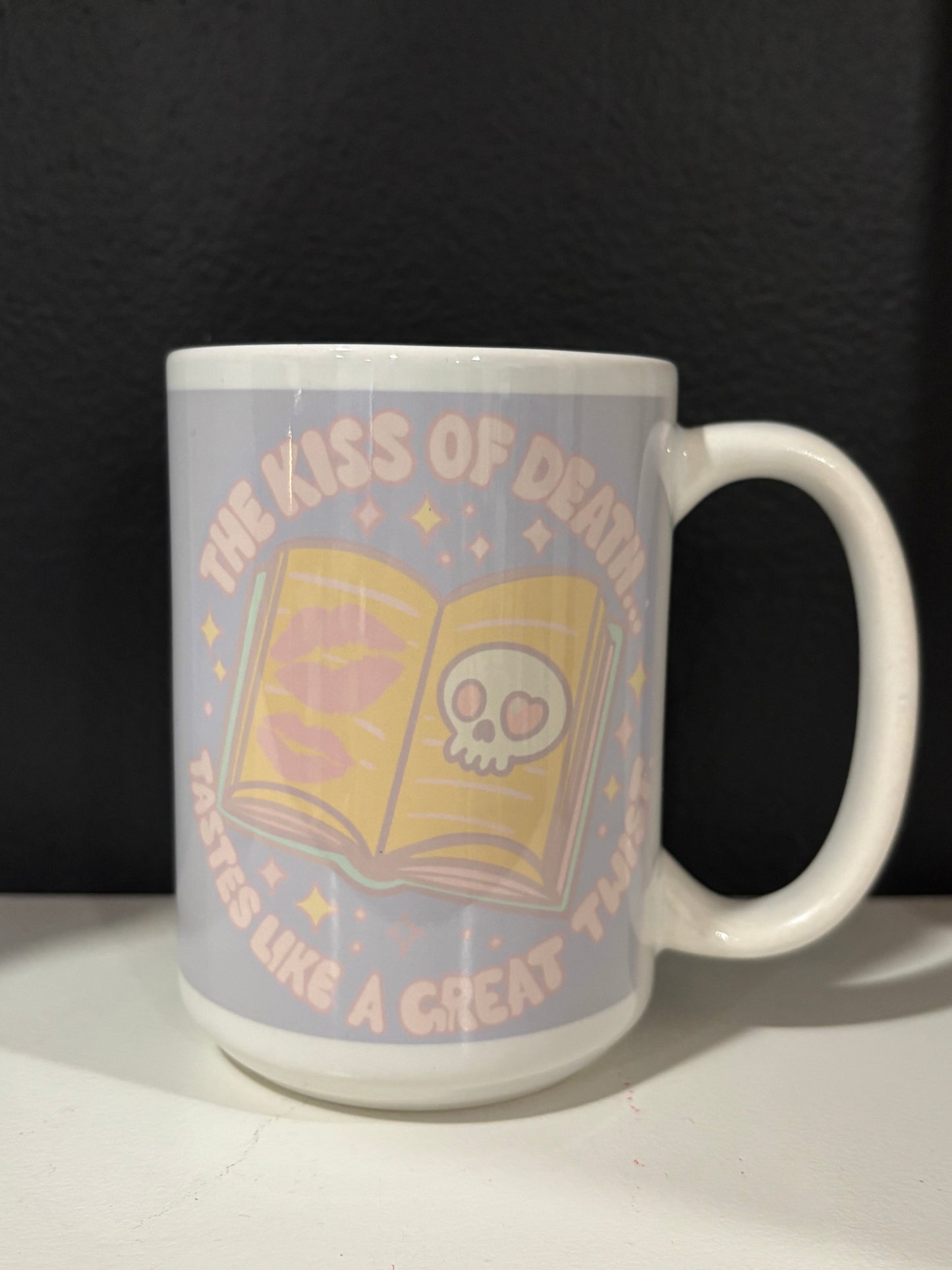 15 oz Bookish Ceramic Mugs — Original Designs by Author & Artist Wendy Owens