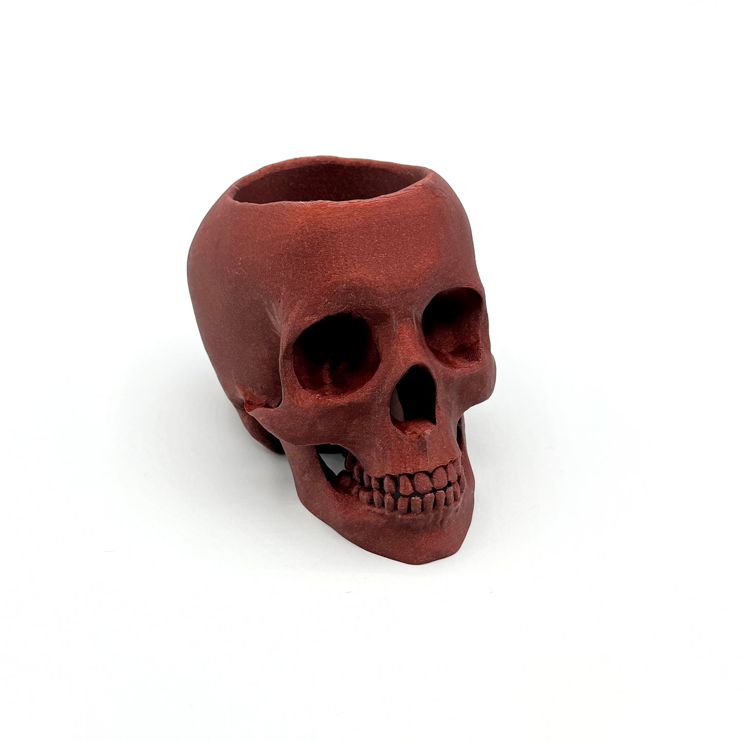 3D Printed Skull Pen Holder ā Bookish Decor for Desk or Vanity | Fantasy-Inspired Organizer