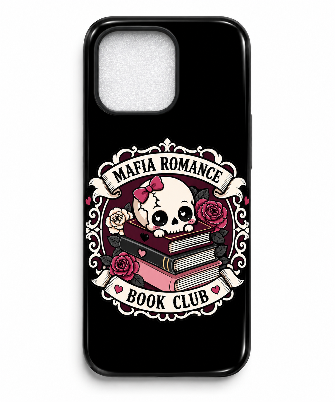 dark romance Book Lover Phone Case| BookTok Aesthetic | Reader Gift | Wireless Charging Compatible | Designs by Wendy Owens iPhone 13 through 17 Pro Max & Air and Samsung Galaxy and Pixel