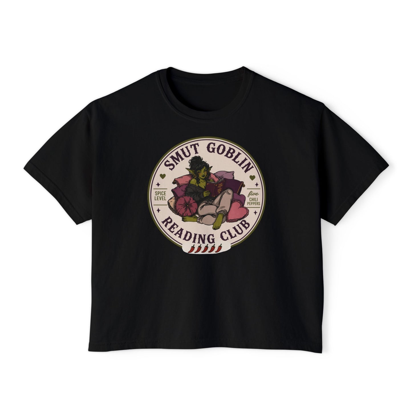 Smut Goblin Reading Club Boxy Tee