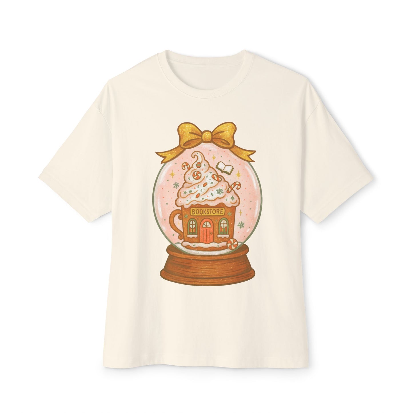 Snow globe Bookstore Graphic T-Shirt