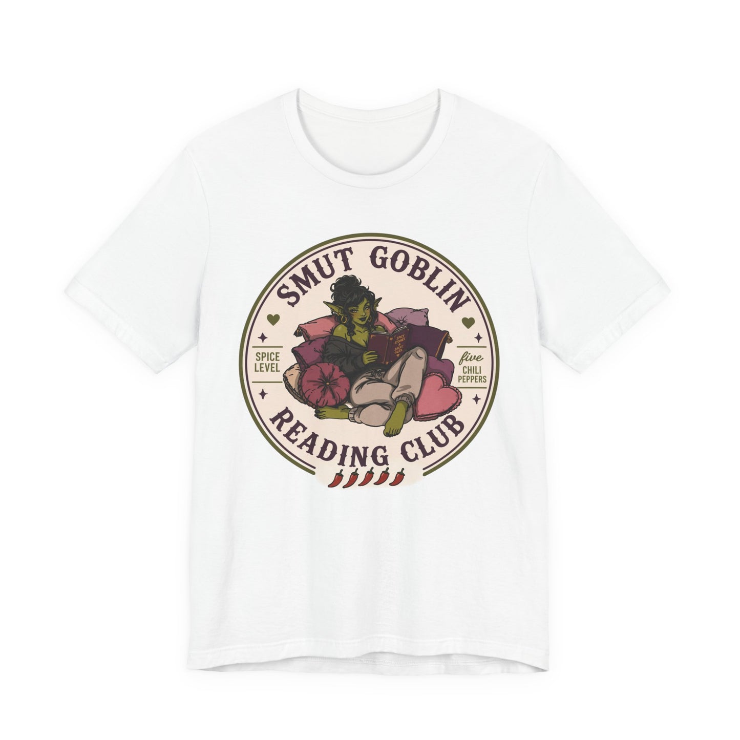 Smut Goblin Reading Club T-Shirt — Cute Goblin Book Lover Tee