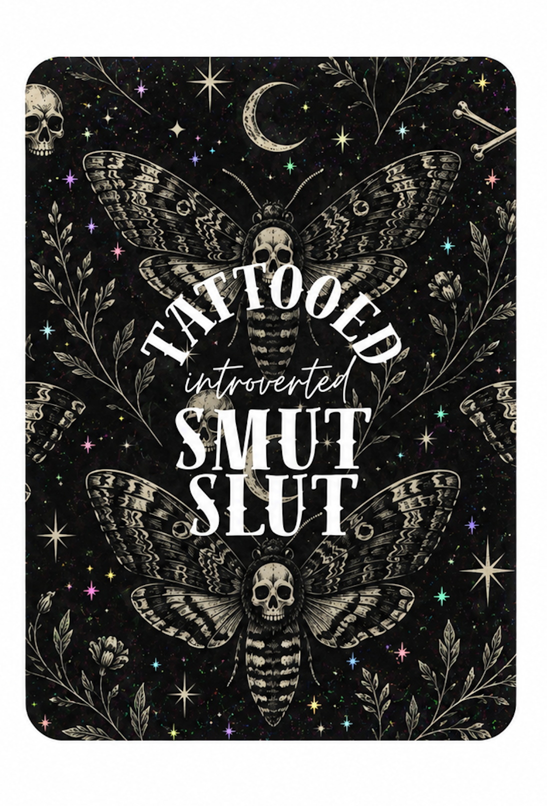 Just the Tip or Smut Slut Kindle Insert – Original Bookish Art by Wendy Owens | E-Reader Clear Case Insert | Matte or Holographic Stars