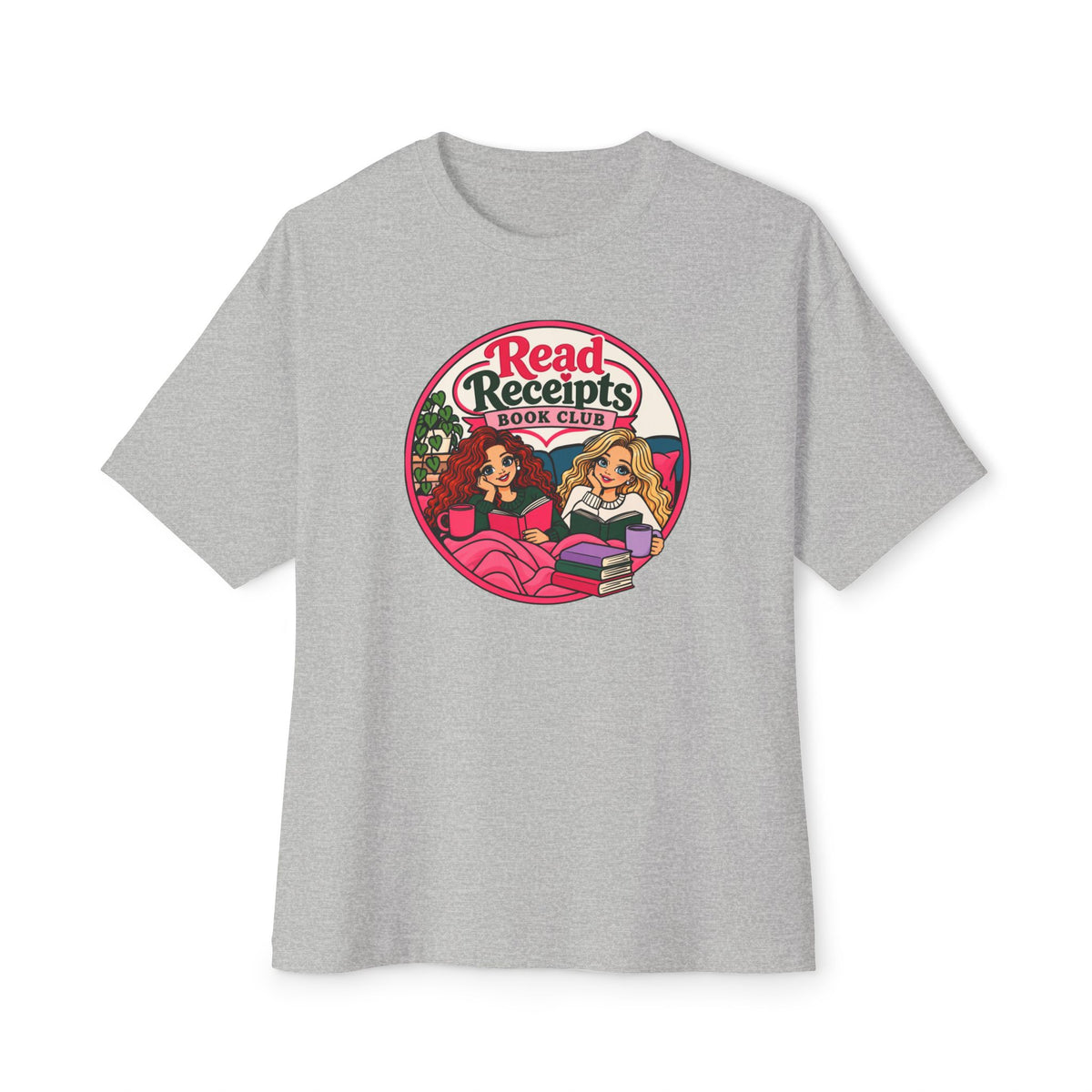 Read Receipts Book Club Tee — Cozy Booklover Graphic Shirt