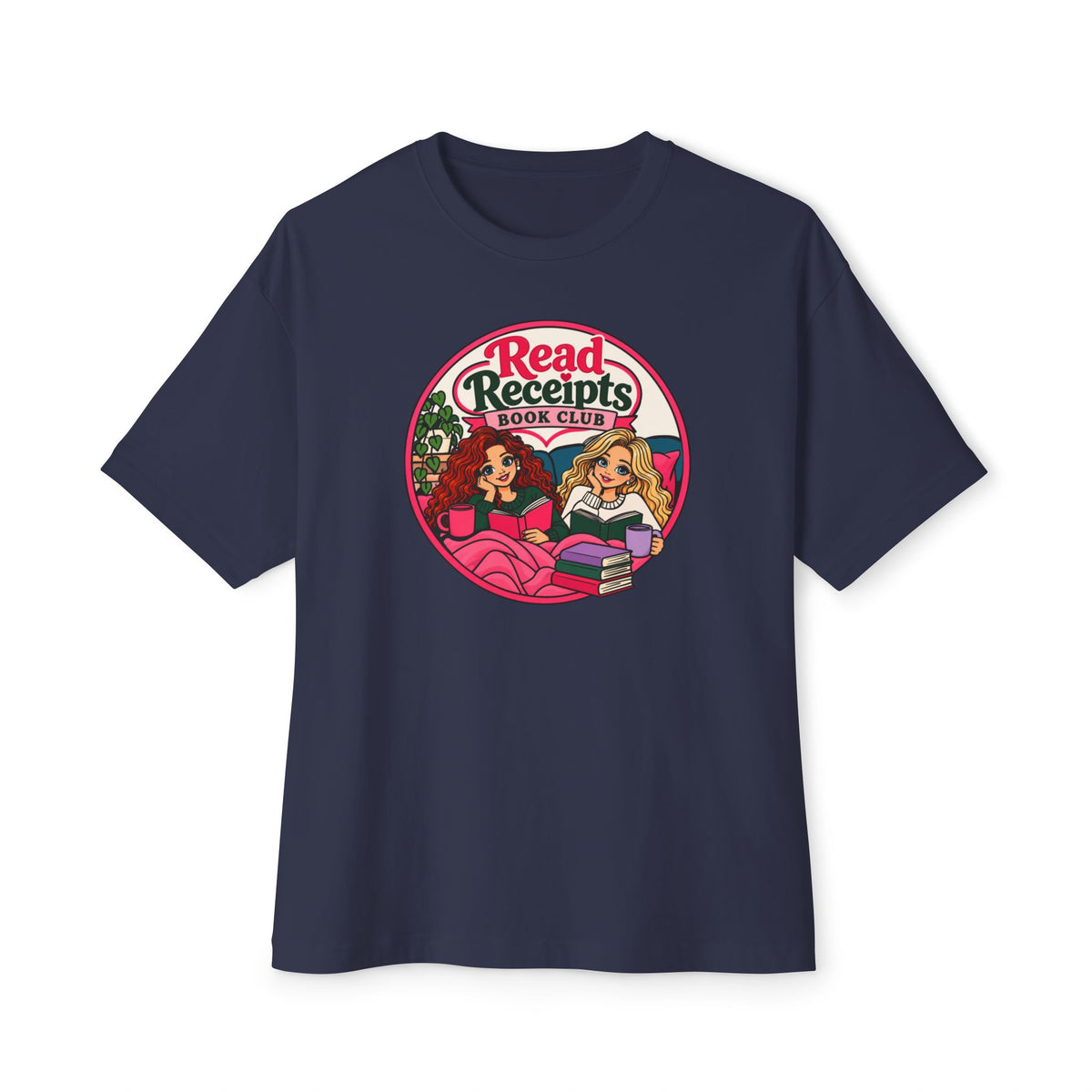 Read Receipts Book Club Tee — Cozy Booklover Graphic Shirt