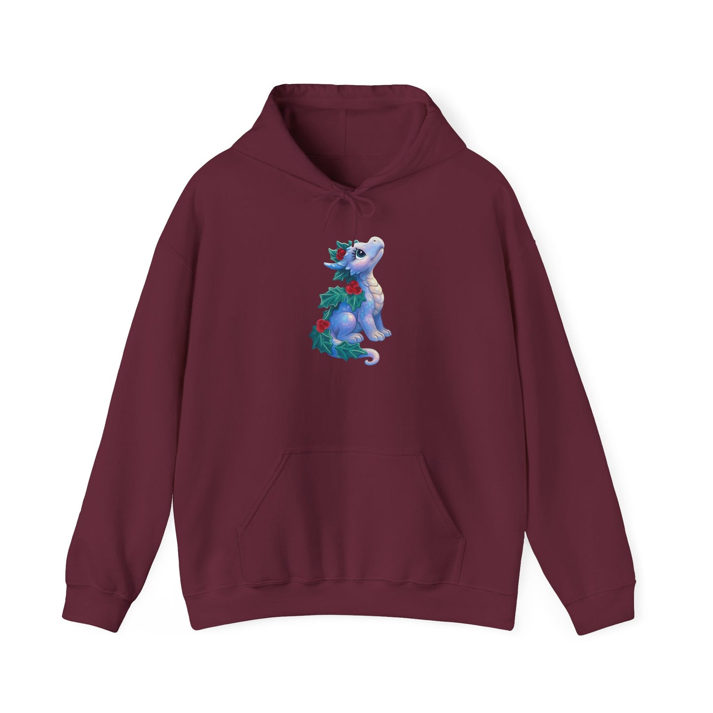 Holiday Dragon Hoodie — Cute Christmas Dragon Graphic Pullover