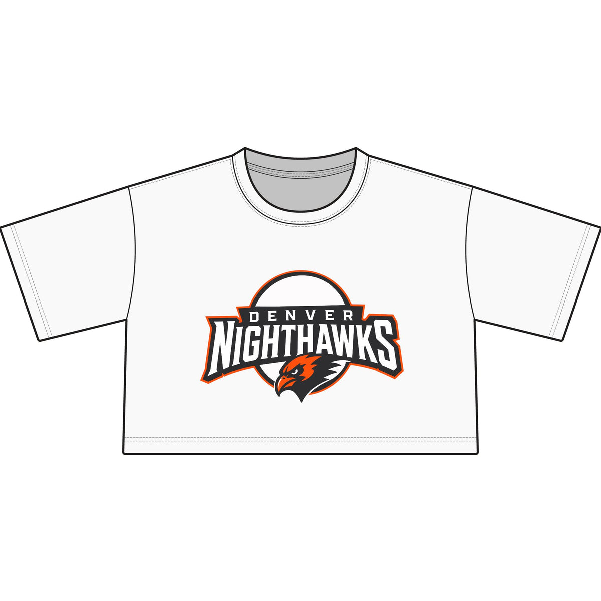 Denver Nighthawks Cropped T-Shirt — Women’s Team Logo Crop Tee