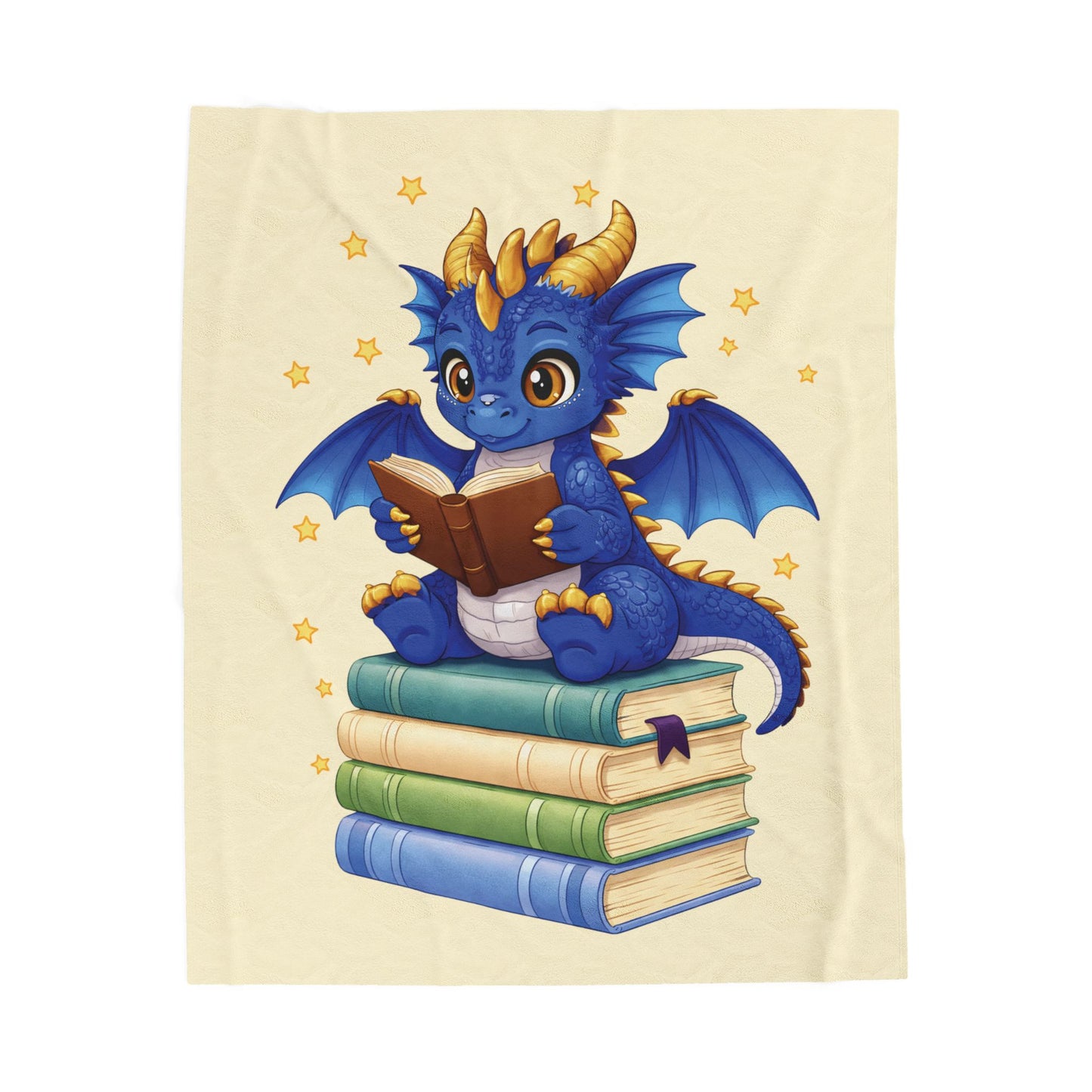 Plush Blanket of Book Dragon Bolt  (no returns)