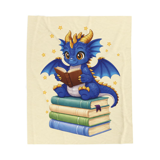 Plush Blanket of Book Dragon Bolt  (no returns)