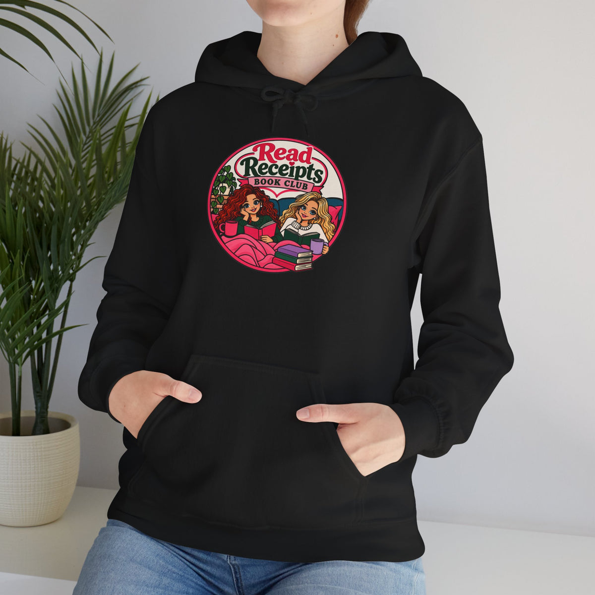 Read Receipts Retro Hoodie — Vintage Girlfriend Squad Graphic Sweatshirt