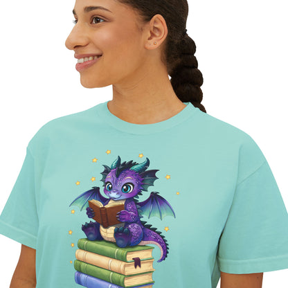 Baddie Book Dragon Boxy Tee No Refunds on Clothing No Refunds