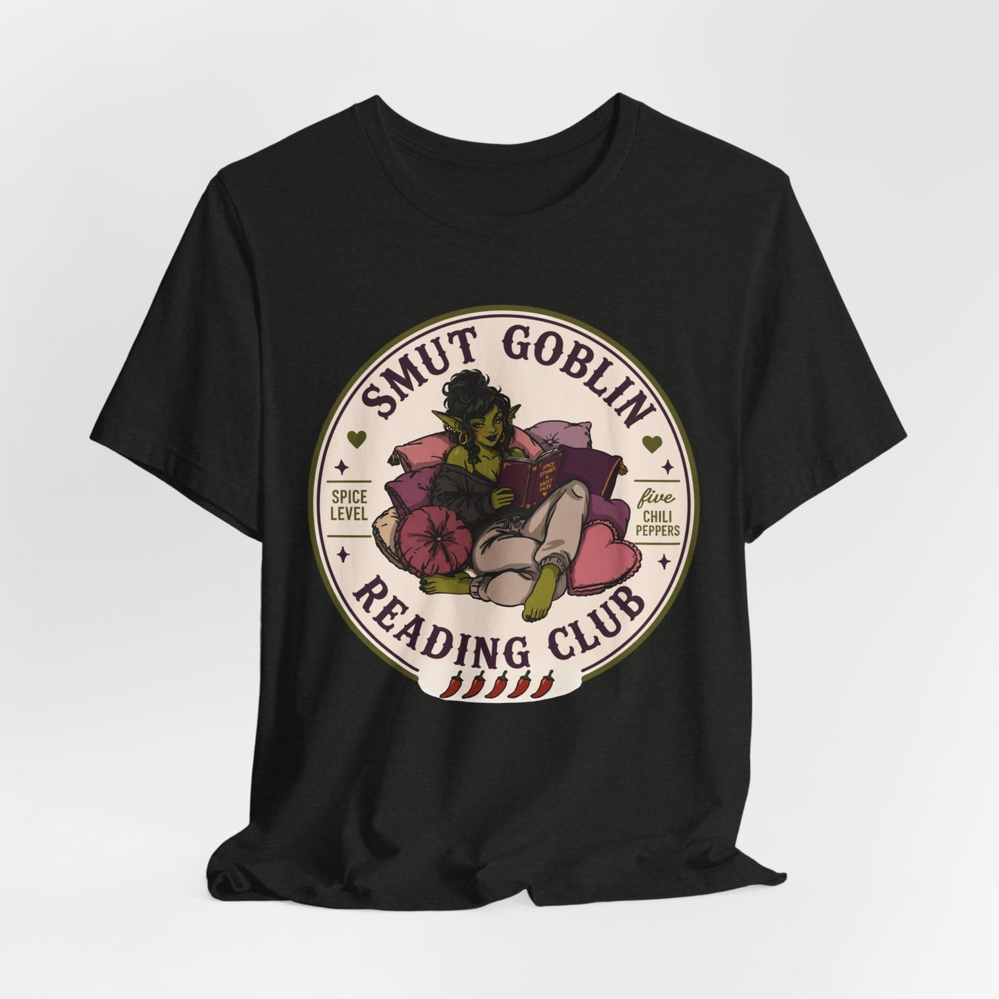 Smut Goblin Reading Club T-Shirt — Cute Goblin Book Lover Tee