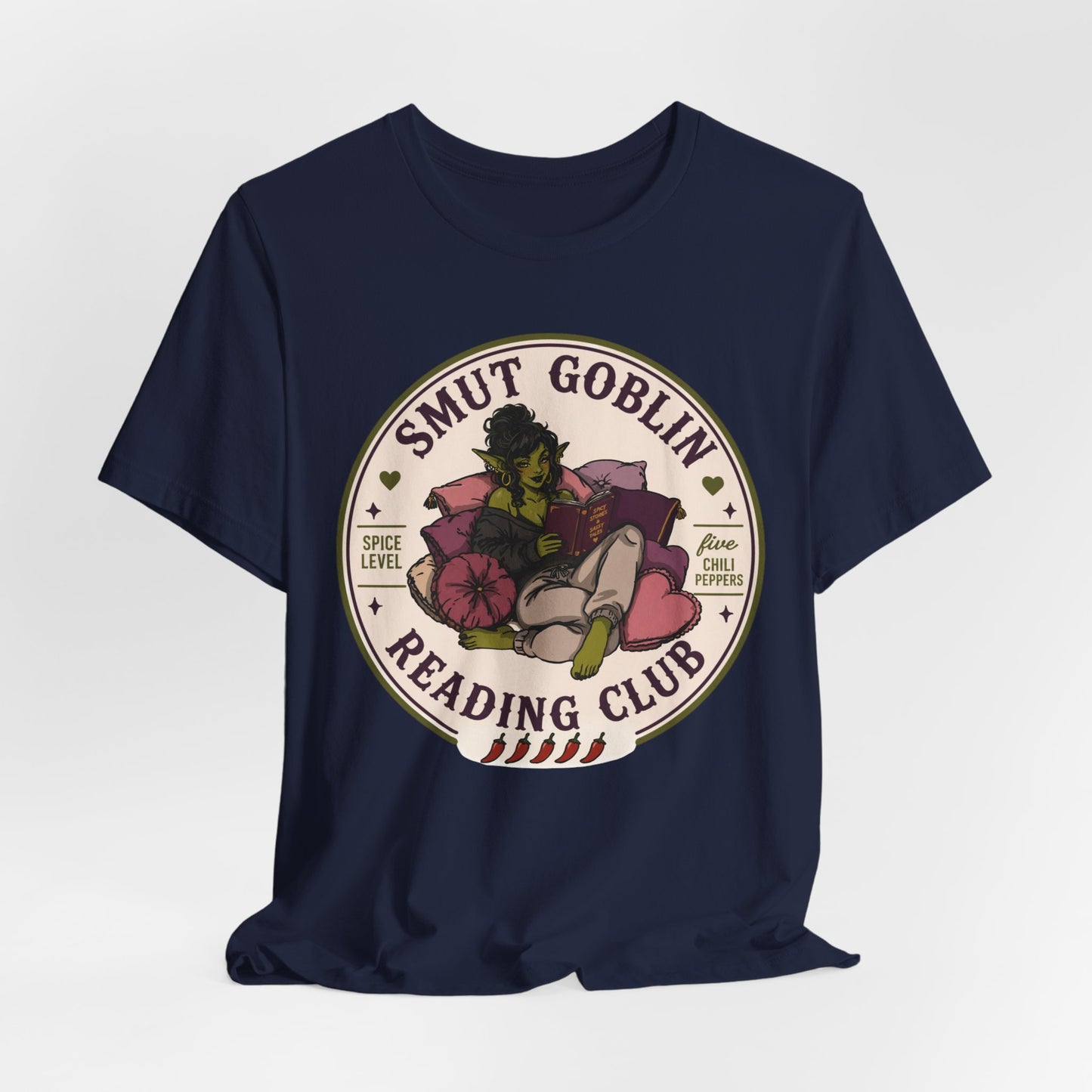 Smut Goblin Reading Club T-Shirt — Cute Goblin Book Lover Tee
