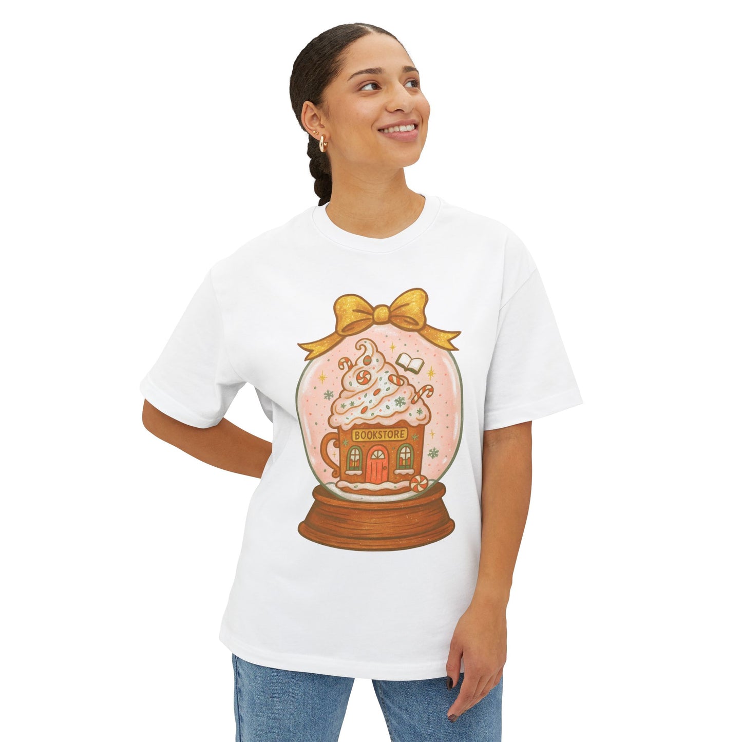 Snow globe Bookstore Graphic T-Shirt
