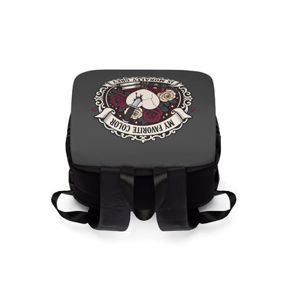 Backpack — “My Favorite Color Is Morally Grey” Gothic Book Lover Backpack