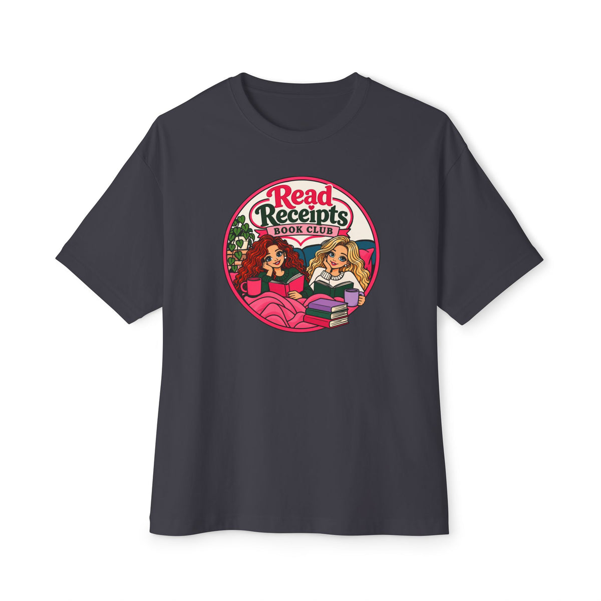 Read Receipts Book Club Tee — Cozy Booklover Graphic Shirt