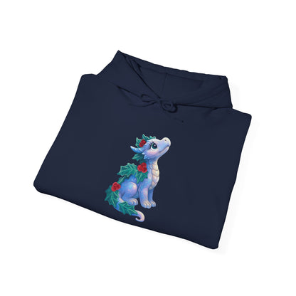 Holiday Dragon Hoodie — Cute Christmas Dragon Graphic Pullover