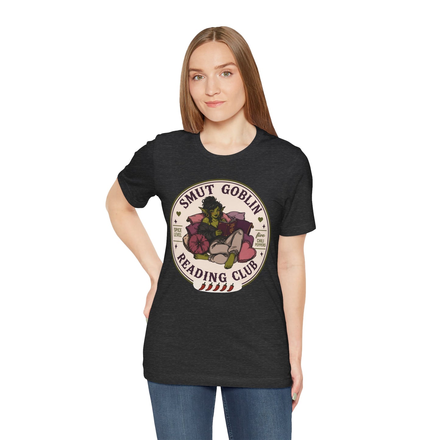 Smut Goblin Reading Club T-Shirt — Cute Goblin Book Lover Tee