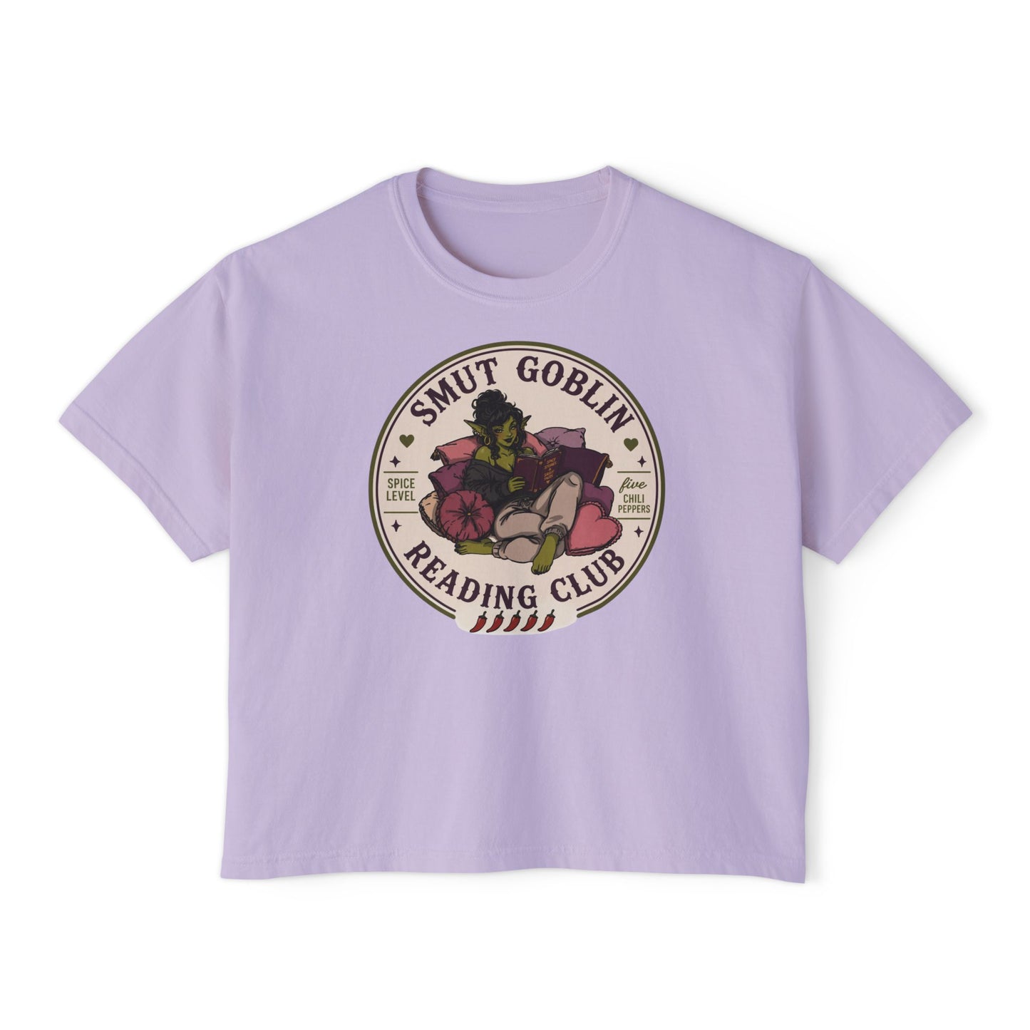 Smut Goblin Reading Club Boxy Tee