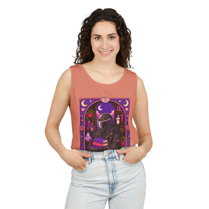 The Stalker Tarot Card, Cute Nerdy Graphic Booklover Tee  (no returns check size chart)