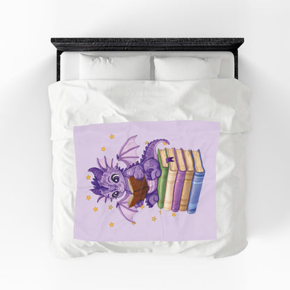 Plush Blanket of Book Dragon Fate