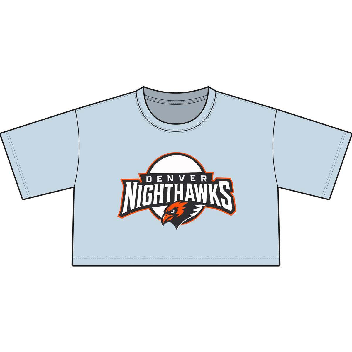 Denver Nighthawks Cropped T-Shirt — Women’s Team Logo Crop Tee