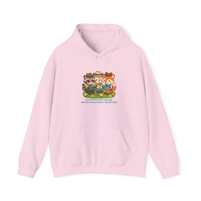 Cute Woodland Animal Camp Hoodie — “I Tried to Start a Gang but It Turned Into a Snack Club”
