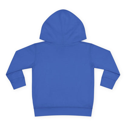 Toddler Hoodie — Cute Blue Baby Dragon with Holly Christmas Design