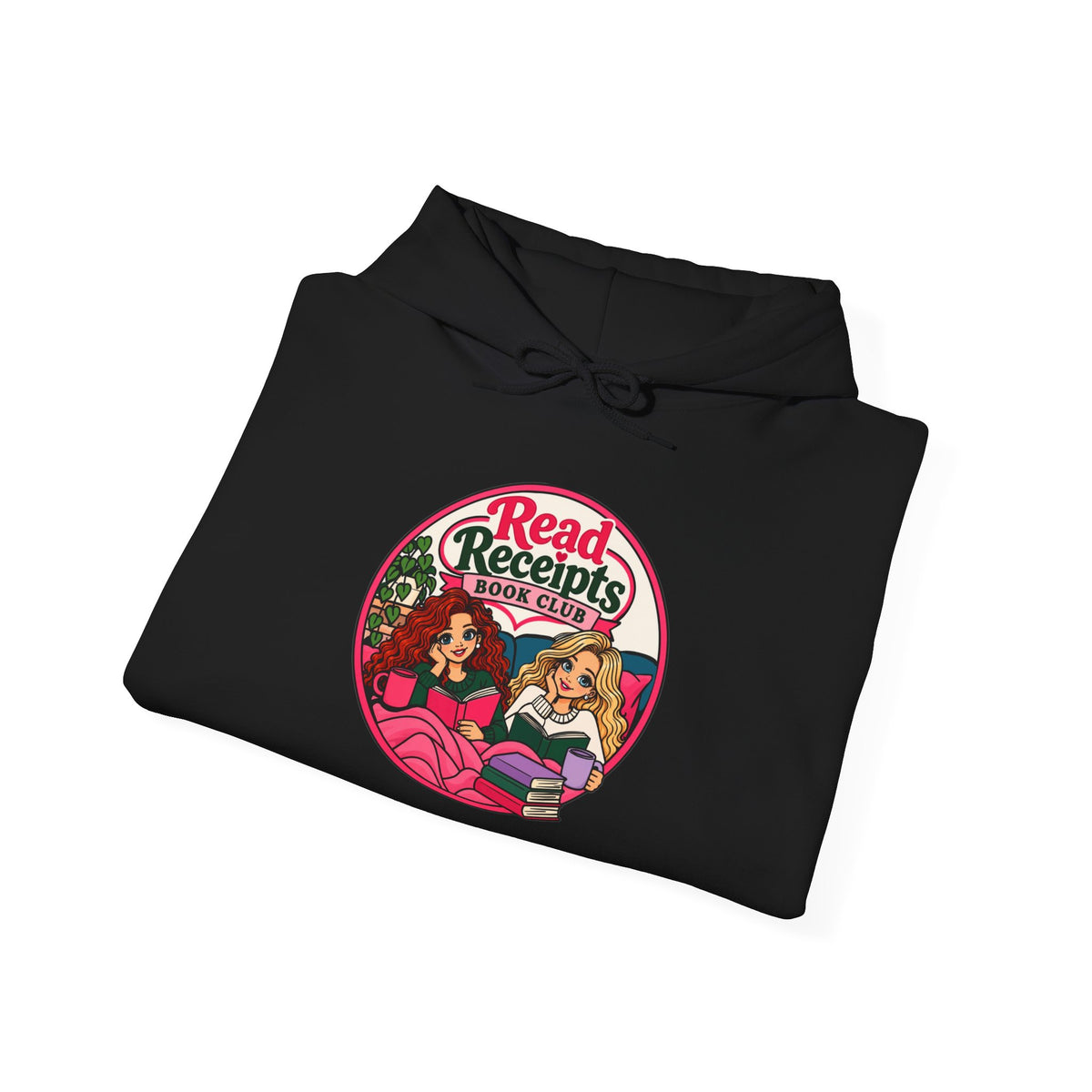 Read Receipts Retro Hoodie — Vintage Girlfriend Squad Graphic Sweatshirt