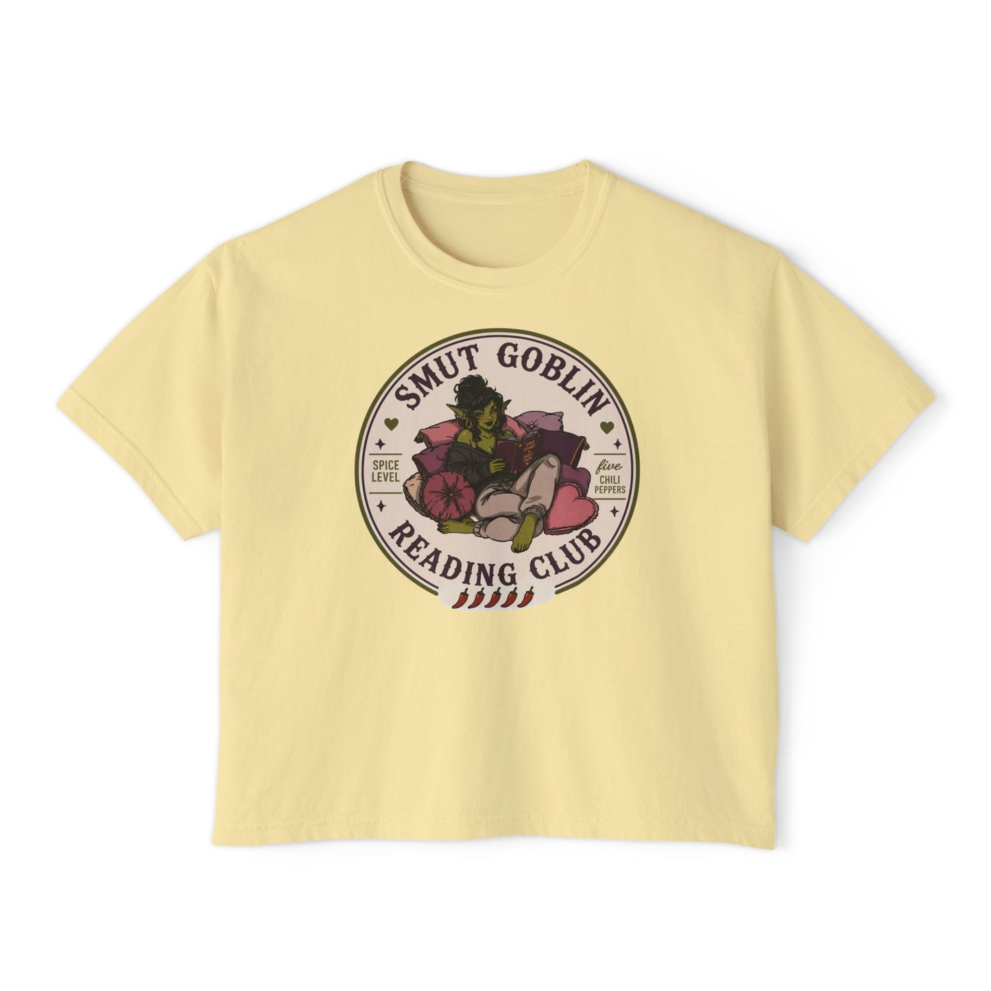 Smut Goblin Reading Club Boxy Tee