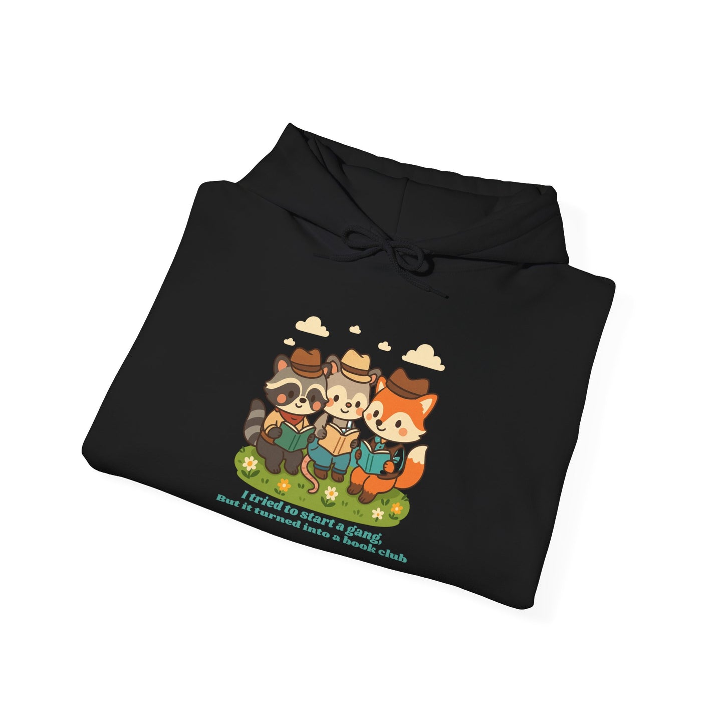 Cute Woodland Animal Camp Hoodie — “I Tried to Start a Gang but It Turned Into a Snack Club”