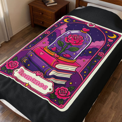 Plush Blanket Romance Bookish Tarot card