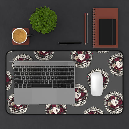 Morally Grey desk Mat